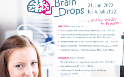„BrainDrops“ – JuniorUniversität für Mittel-/&Oberstufe