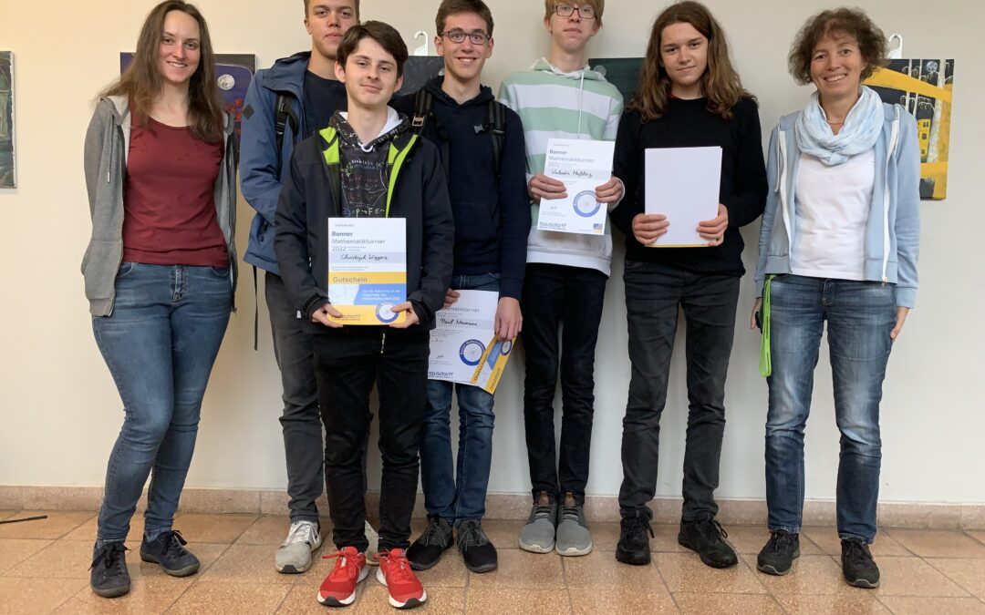 EMA-Schüler gewinnen als bestes Bonner Schulteam den 3. Preis im landesweiten „Bonner Mathematikturnier“!