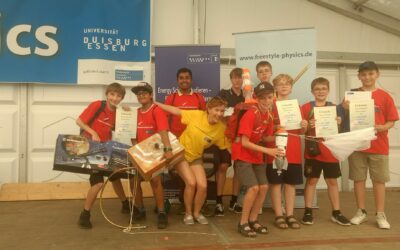 Starke EMA-Truppe aus dem MINT-Labor Physik gewinnt den 3. Platz beim Freestyle-Physics-Wettbewerb in Duisburg