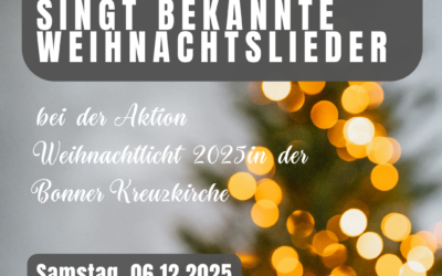 Einladung zum Auftritt des EMA-Juniorchors „Weihnachtlicht 2025“ in der Kreuzkirche Bonn